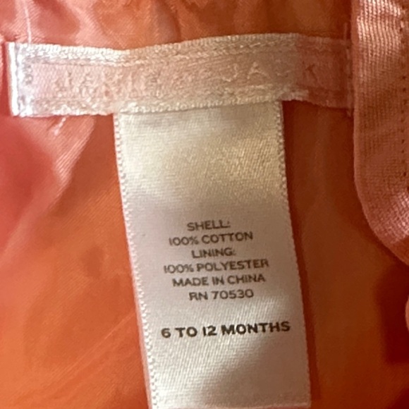 Janie & Jack - NWOT - Peach Kids Pea Coat with Ruffle Collar - Picture 3 of 3